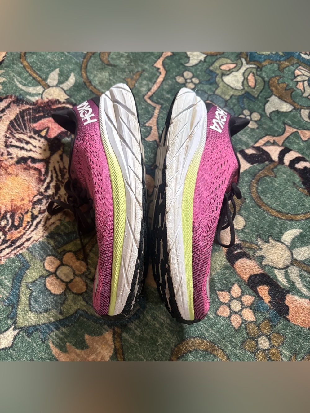 Hoka One One Clifton 8 Wide Running Shoes Athletic Sneakers Pink Size 10 - Picture 5 of 7